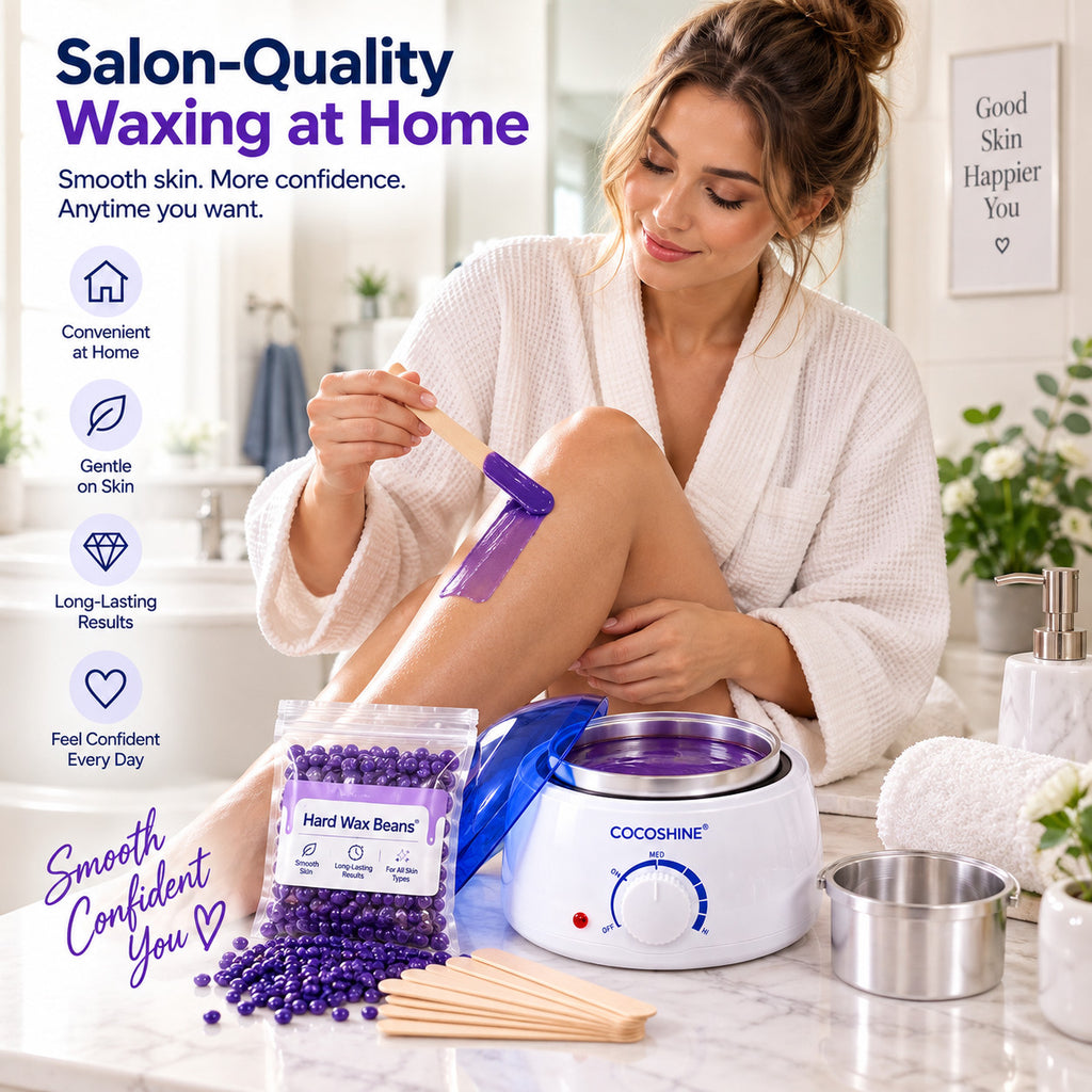 Electric Wax Warmer Hair Removal Heater with Removable Pot & Spatulas