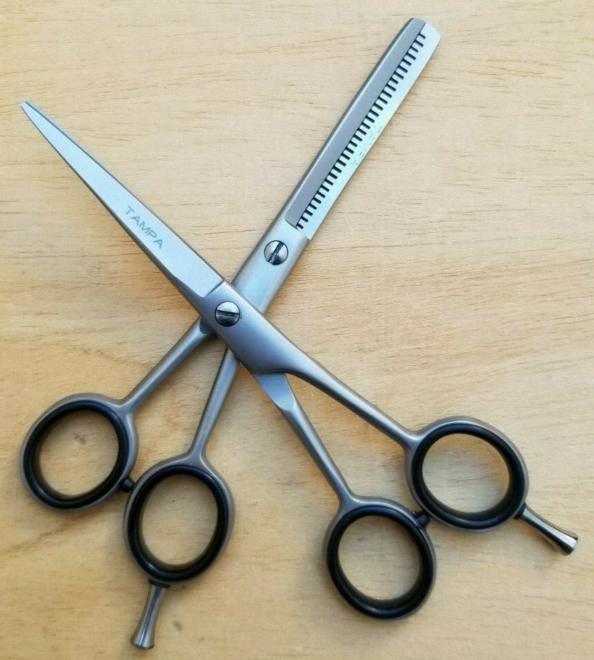 Professional Hair Cutting Scissors Thinning Razor Set Kit for Barbers