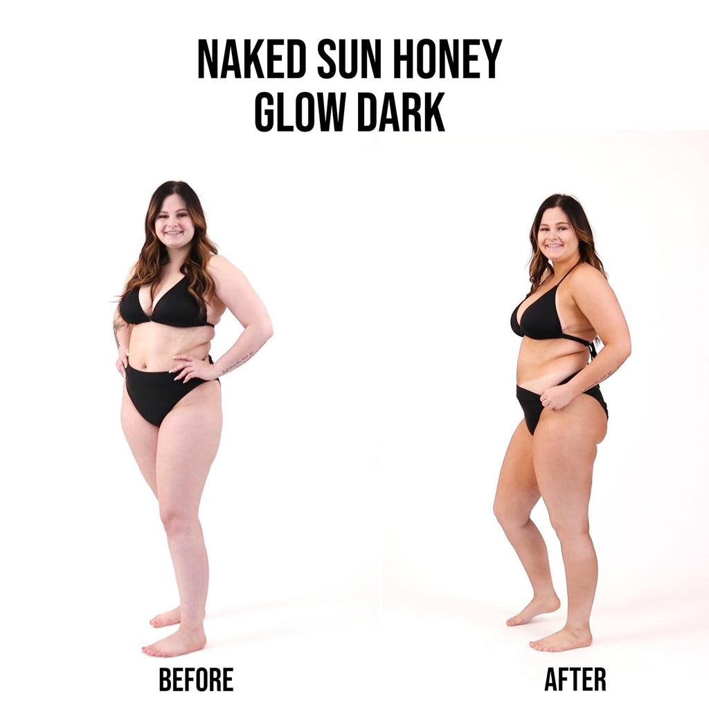 Dark Tanning Solution 32oz - Honey Glow Self Tanner with Aloe & Vitamins