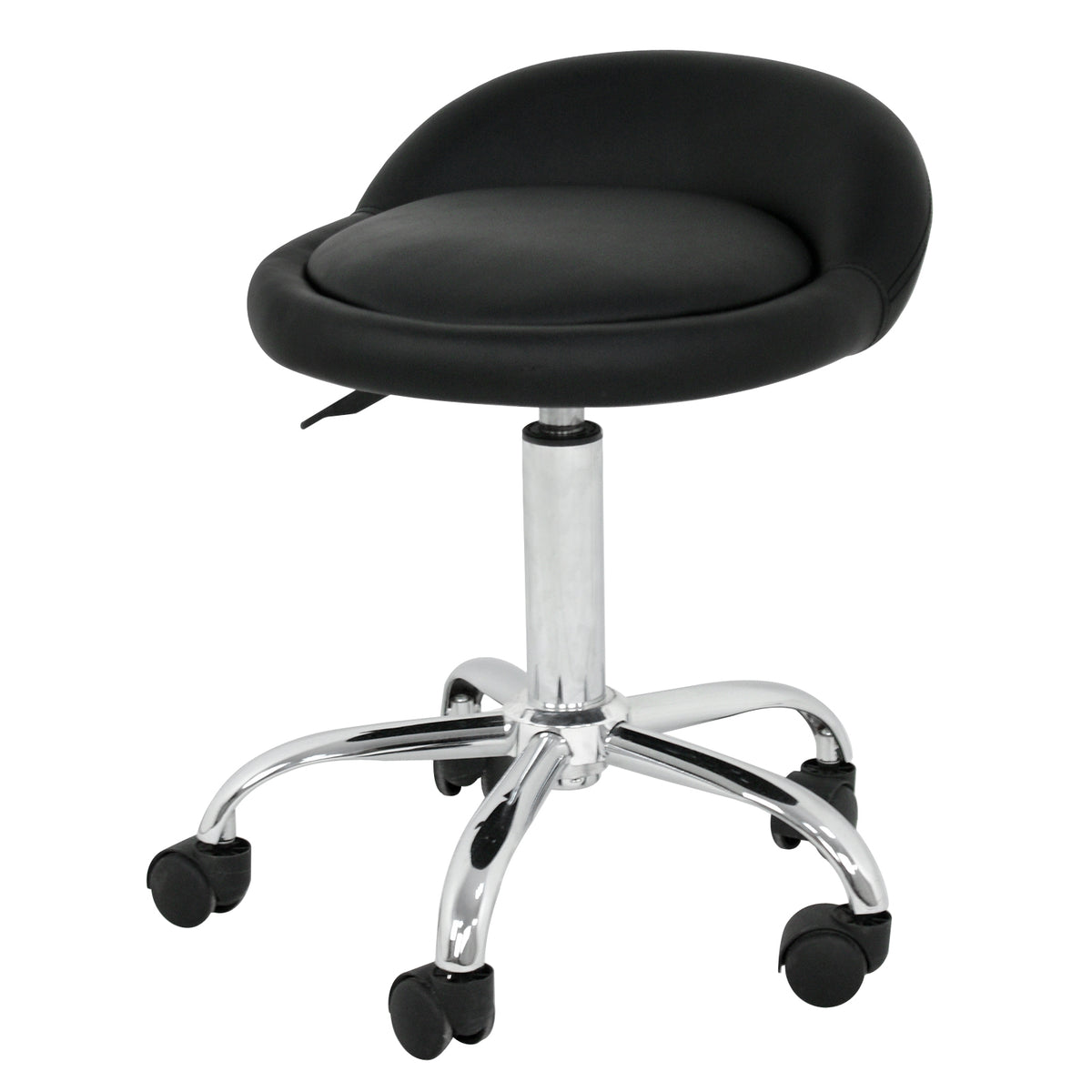 Adjustable Salon Stool Hydraulic Saddle Rolling Chair for Spa Tattoo & Beauty