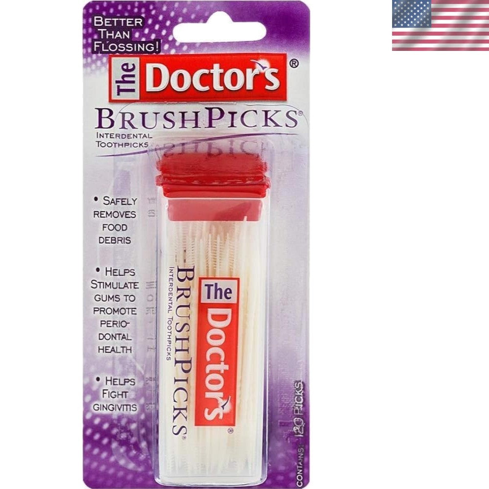 Interdental Toothpicks Pack for Superior Oral Hygiene - 120 Picks with Dispenser