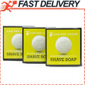 Men's Scented Shaving Soap 3-Pack - Luxurious Natural Lather for All Skin Types