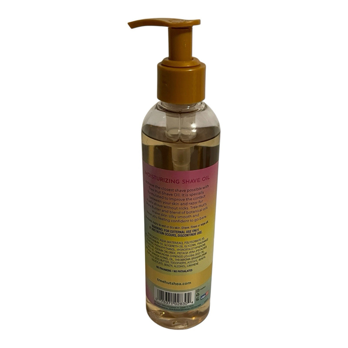 Moisturizing Shave Oil with Pump Bottle - Tree Hut Bare Tropic Glow 7.7 oz
