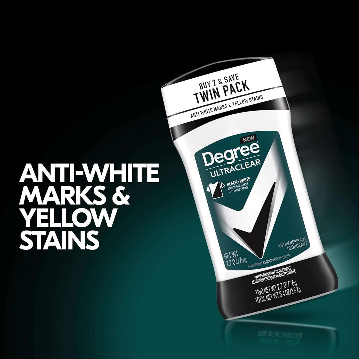 Men's 72-Hour Antiperspirant Deodorant Black & White 2 Pack - Sweat & Odor Protection