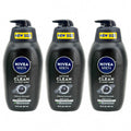 Men’s Charcoal Body Wash 30oz - 3 Pack, Deep Cleansing, Natural Ingredients
