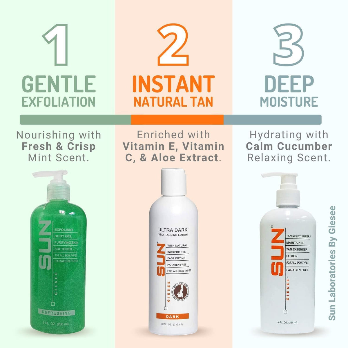 Tan Extender Lotion 8 oz - Prolongs Sunless & Natural Tans, Hydrates & Enhances Glow