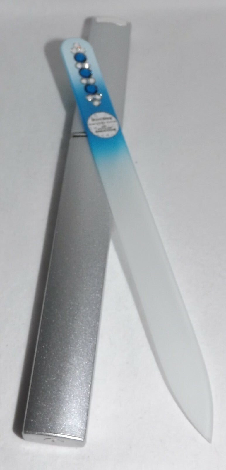 Czech Glass Nail File with Swarovski Elements - Handmade, Lifetime Guarantee