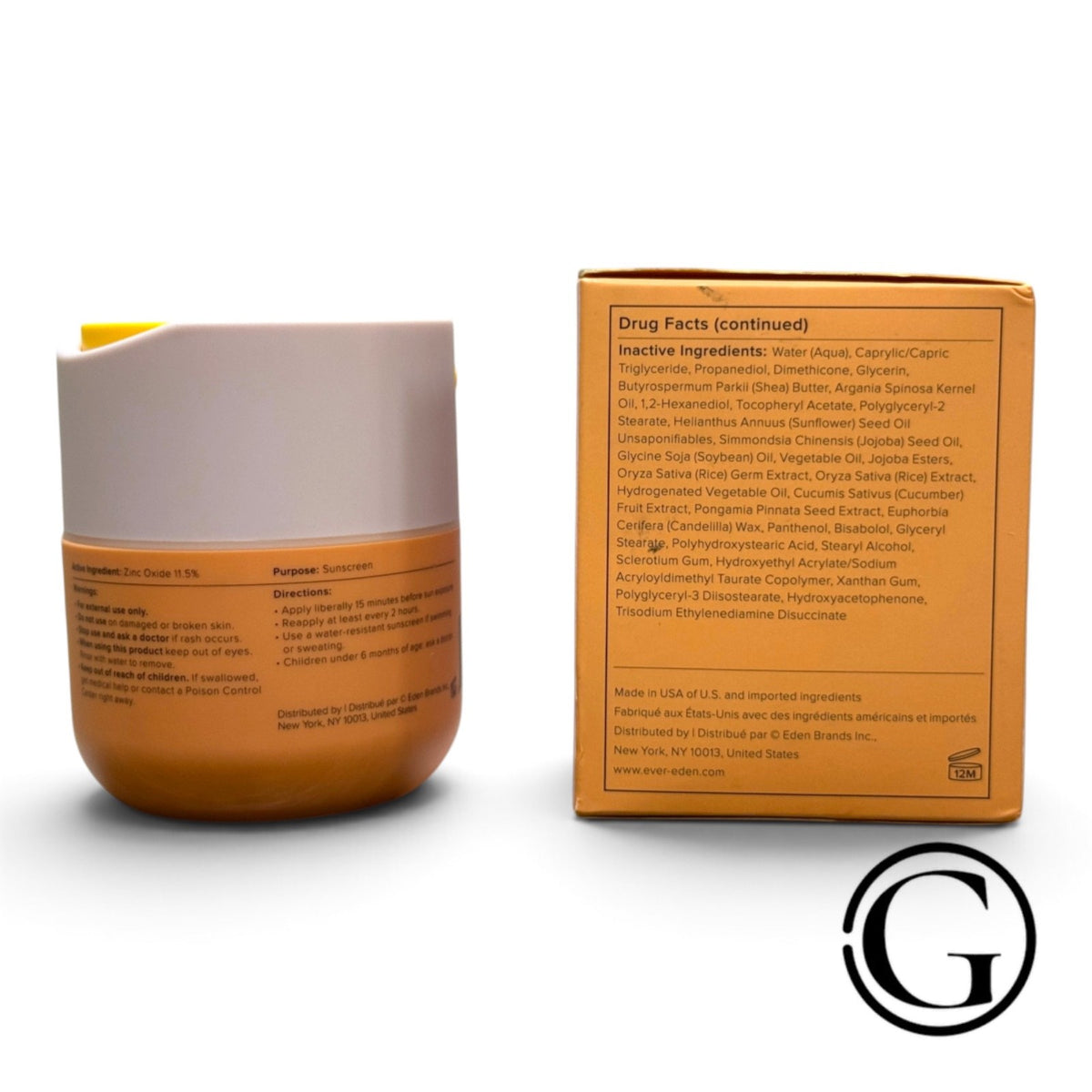 Kids Mineral Sunscreen SPF 20 Unscented 1.7 oz - Gentle Face Protection