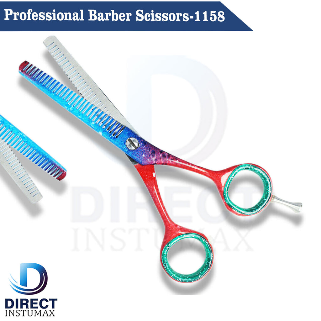 Professional Hair Cutting & Thinning Scissors Set - Salon Barber Tools 2Pcs