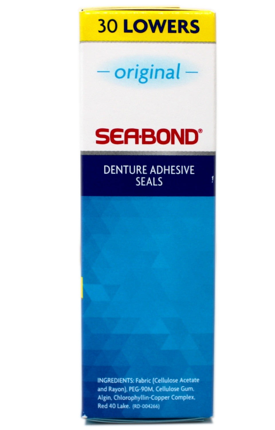 Denture Adhesive Seals for Lower Dentures - 30 Count, Zinc-Free, All-Day Hold