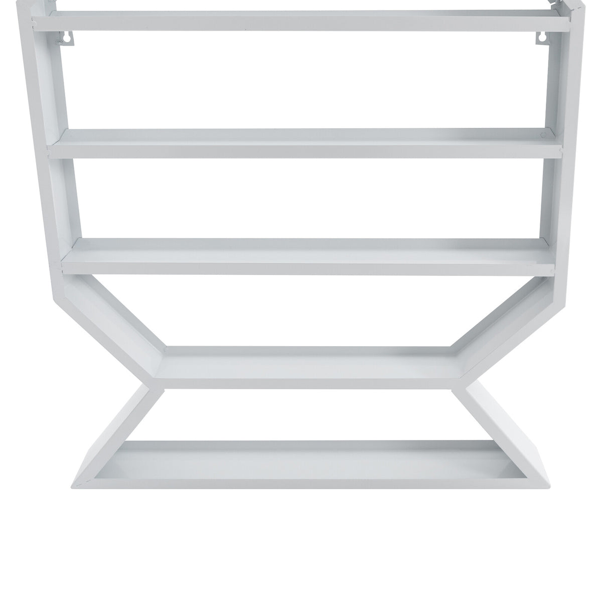 Wall Mount Nail Polish Display Rack Set 3 Pieces White Makeup Organizer Shelf