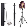 Tall Wig Stand Tripod for Mannequin Head, Adjustable & Stable Hair Styling