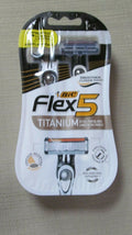 BIC Flex 5 Titanium Disposable Razor - Ultra Thin Blades, 2 Pack
