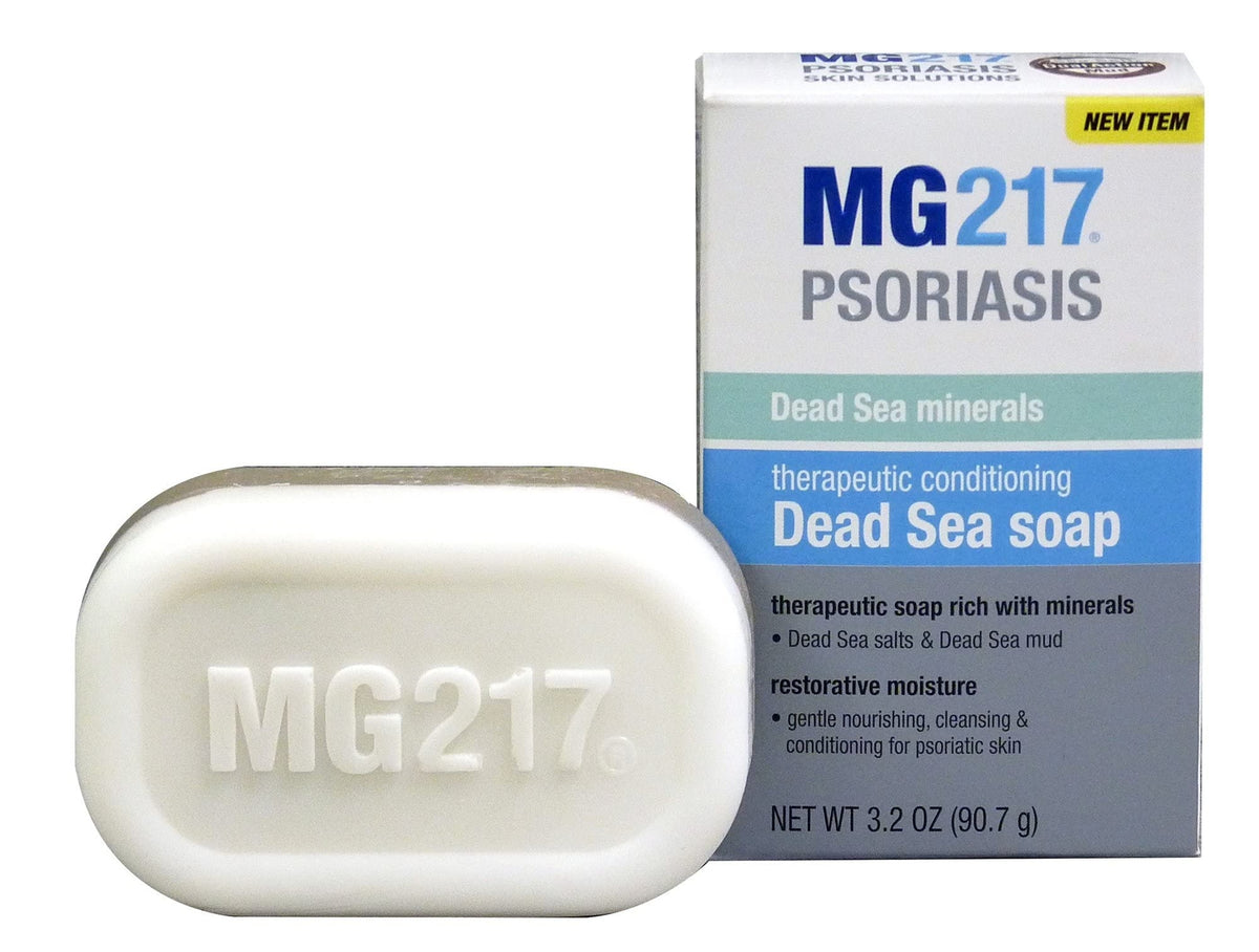 Dead Sea Salt & Mud Psoriasis Exfoliating Bar Soap - Nourishing & Moisturizing 3.2oz
