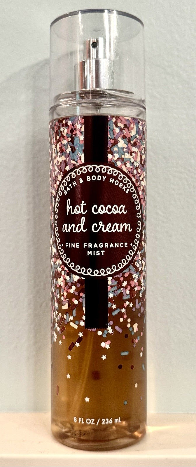 Bath & Body Works Hot Cocoa & Cream Fine Fragrance Mist 8 oz - Discontinued