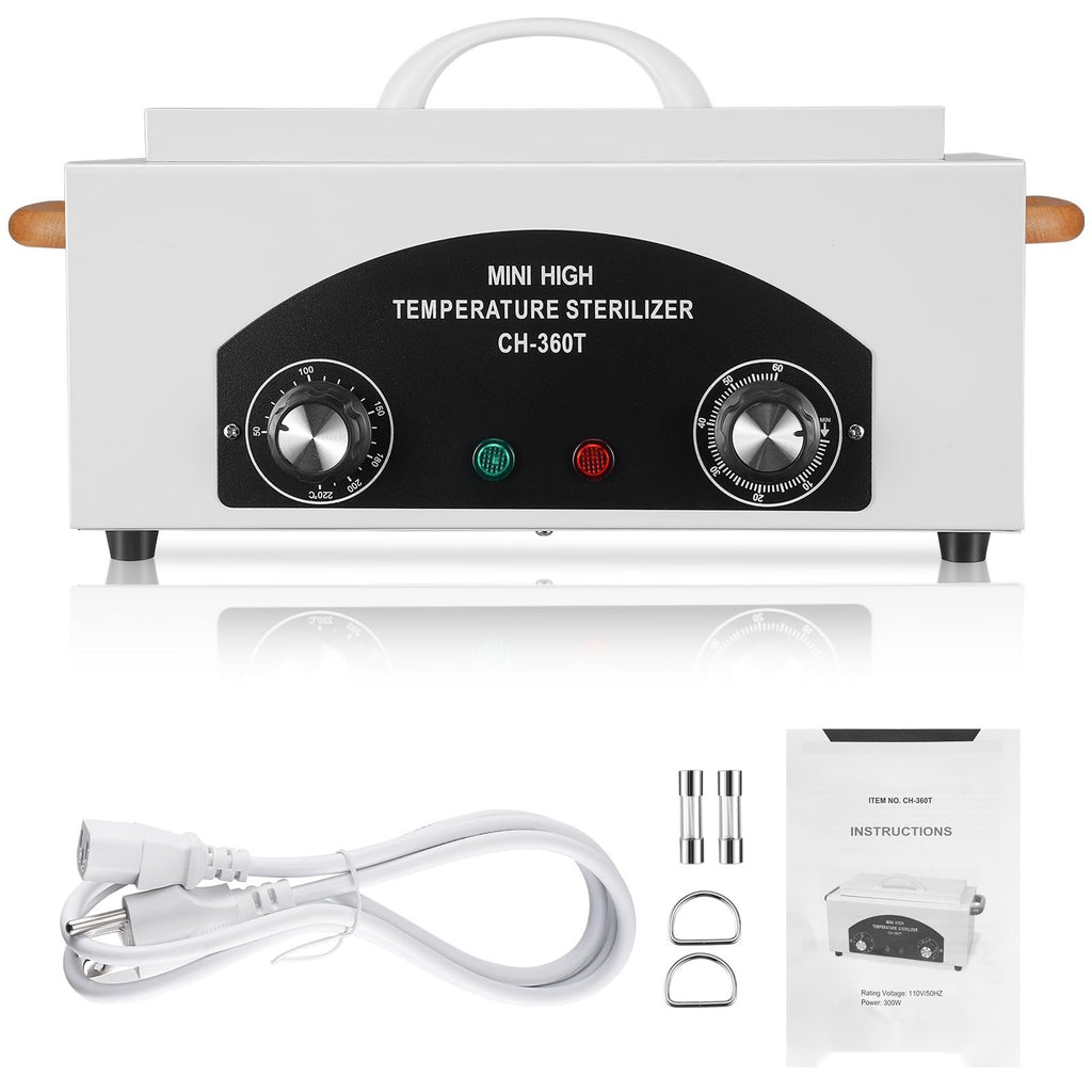 High-Temperature Dry Heat Sterilizer for Nail and Dental Tools 1.5L Capacity