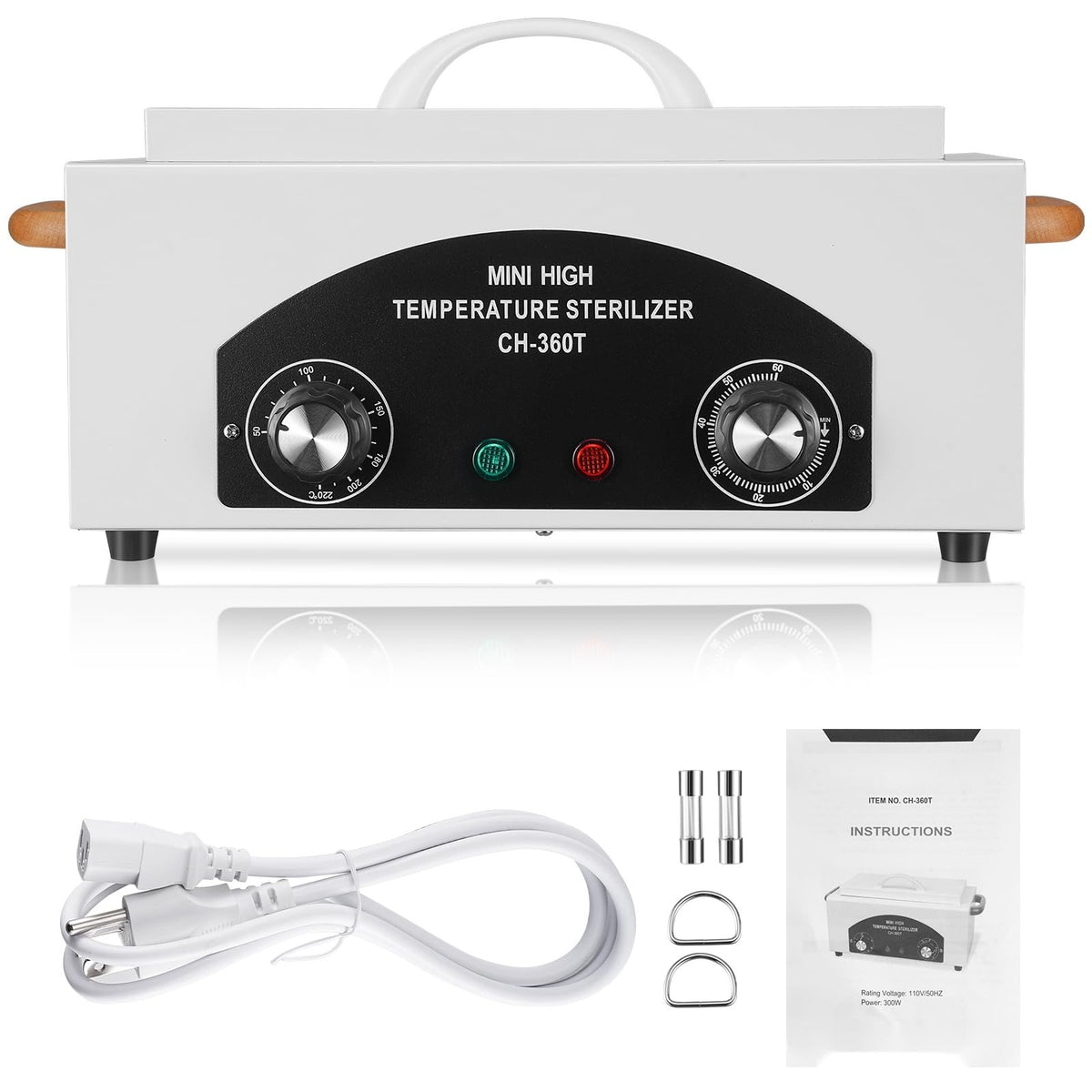 High-Temperature Dry Heat Sterilizer for Nail and Dental Tools 1.5L Capacity