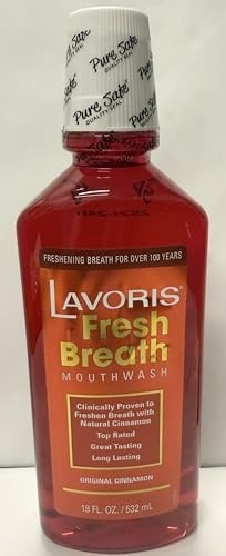 Cinnamon Mouthwash 3 Pack - Fresh Breath Oral Care Bottles, 54 oz