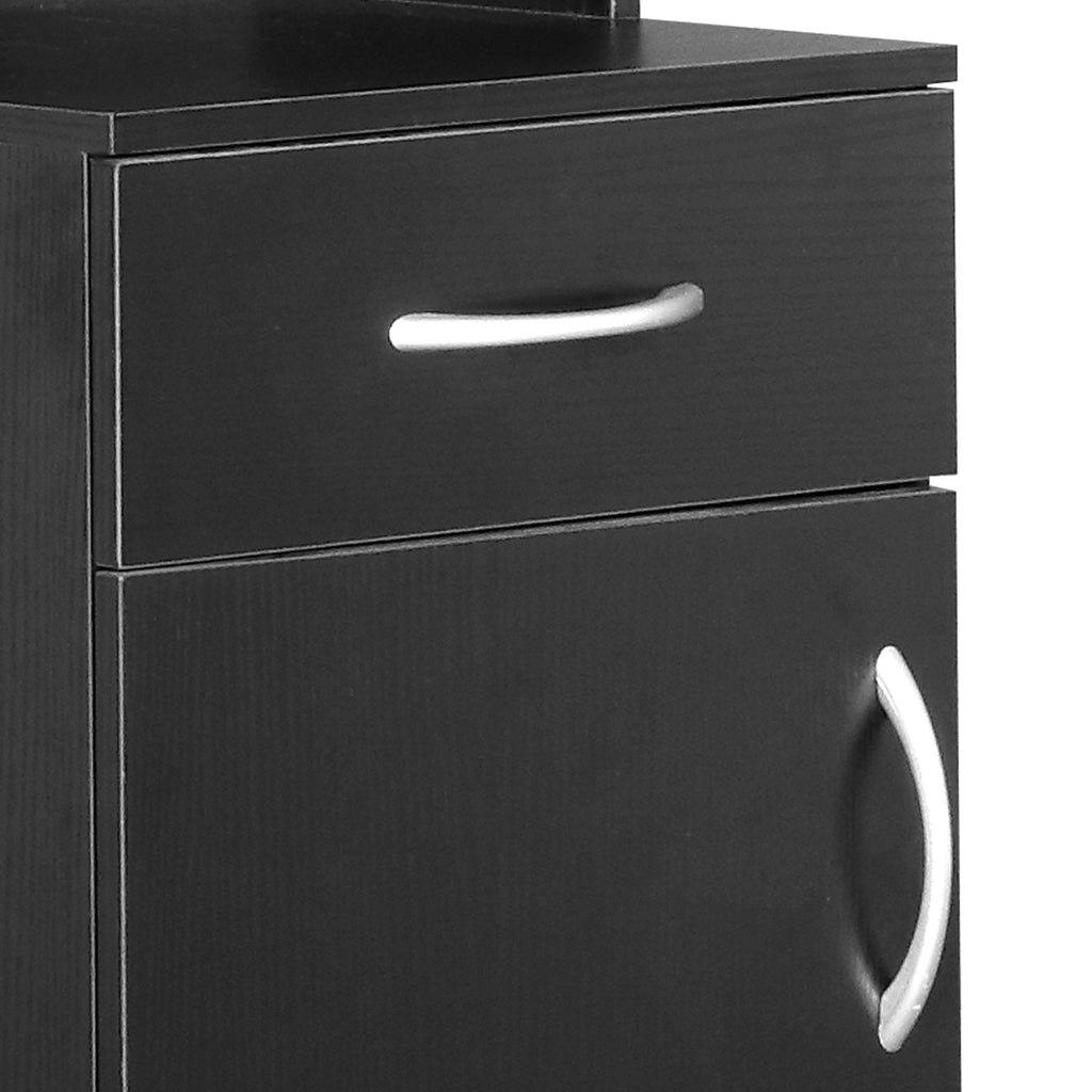 Wall Mount Hair Styling Barber Station with Drawer Storage for Salons