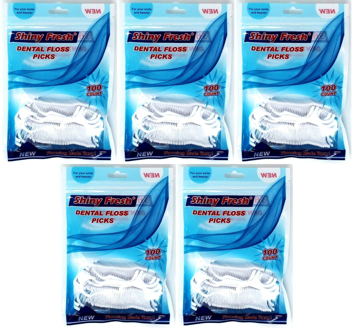 Disposable Dental Floss Picks for Teeth and Gum Cleaning - 500 Pack
