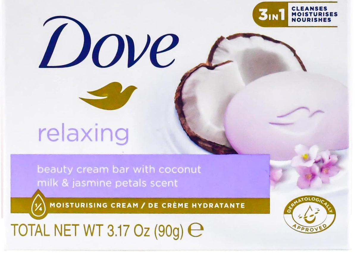 Dove Beauty Bar Soap Variety Pack 14 Count - Gentle, Exfoliating, Shea & Coconut