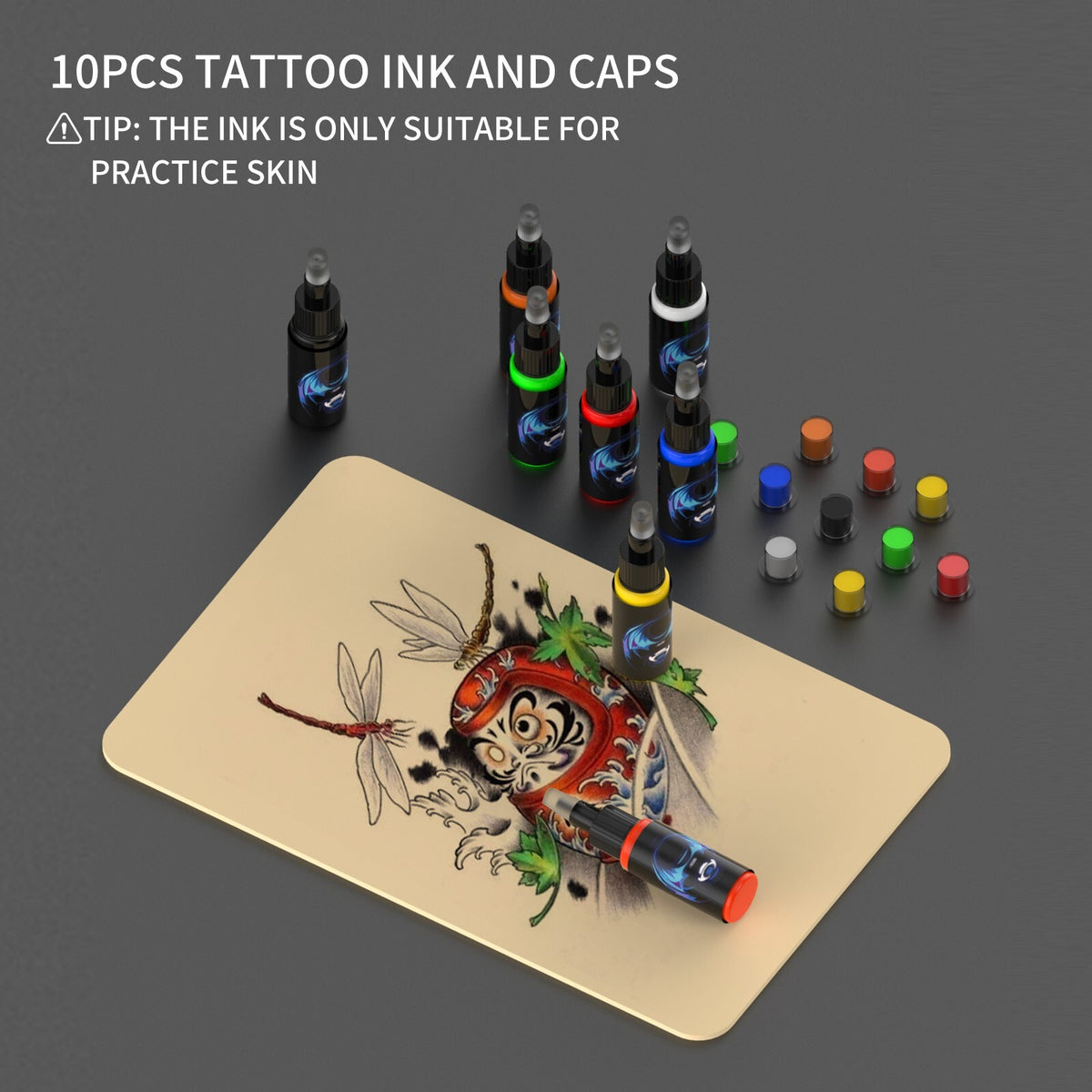 Wireless Tattoo Kit Pen Machine with Ink, Needles & Battery — Beginner Friendly