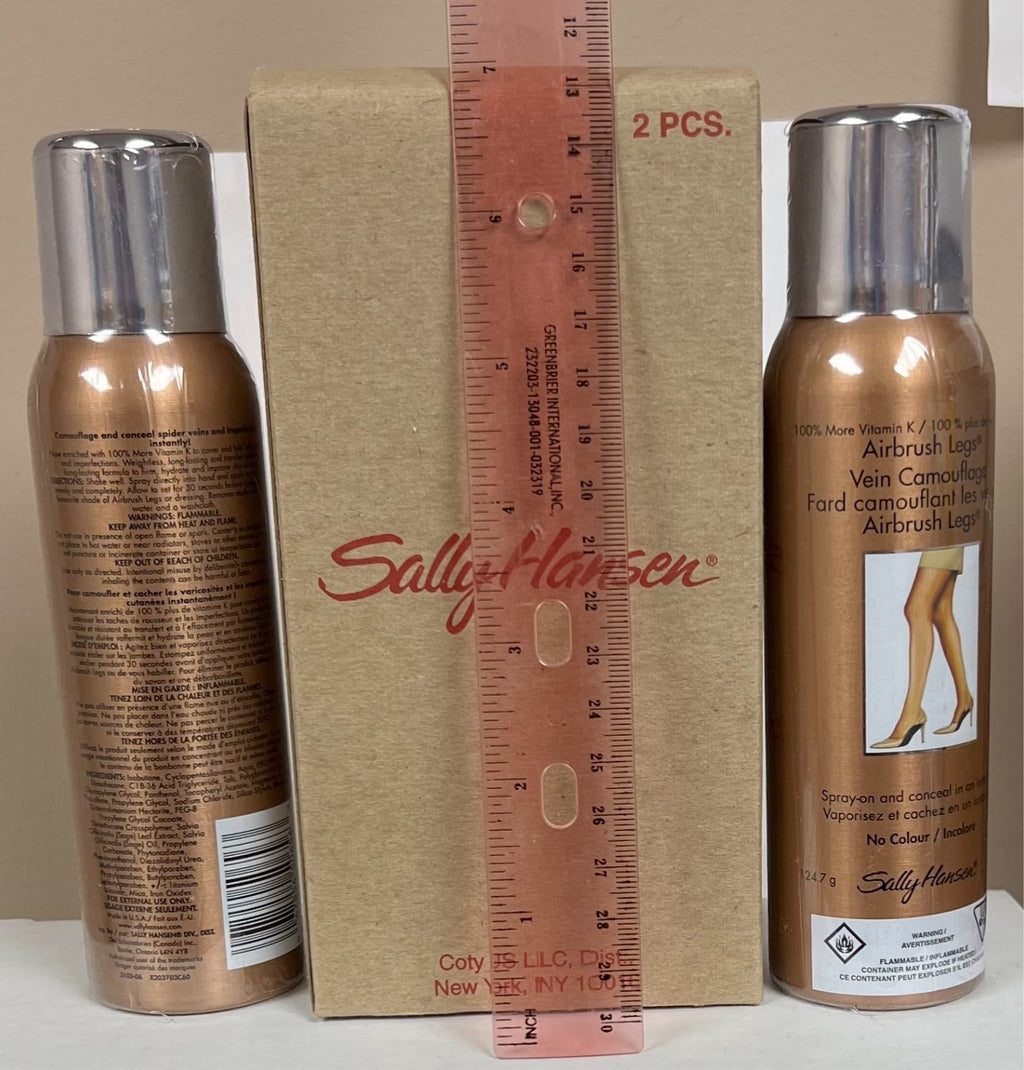 Sally Hansen Airbrush Legs Vein Concealer No Color Spray 124g Set