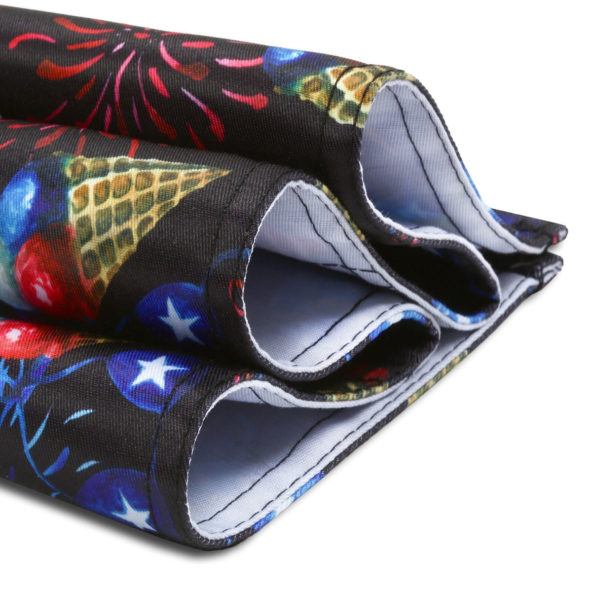 Patriotic Waterproof Apron with Pockets - Fourth of July Chef & Server Uniform