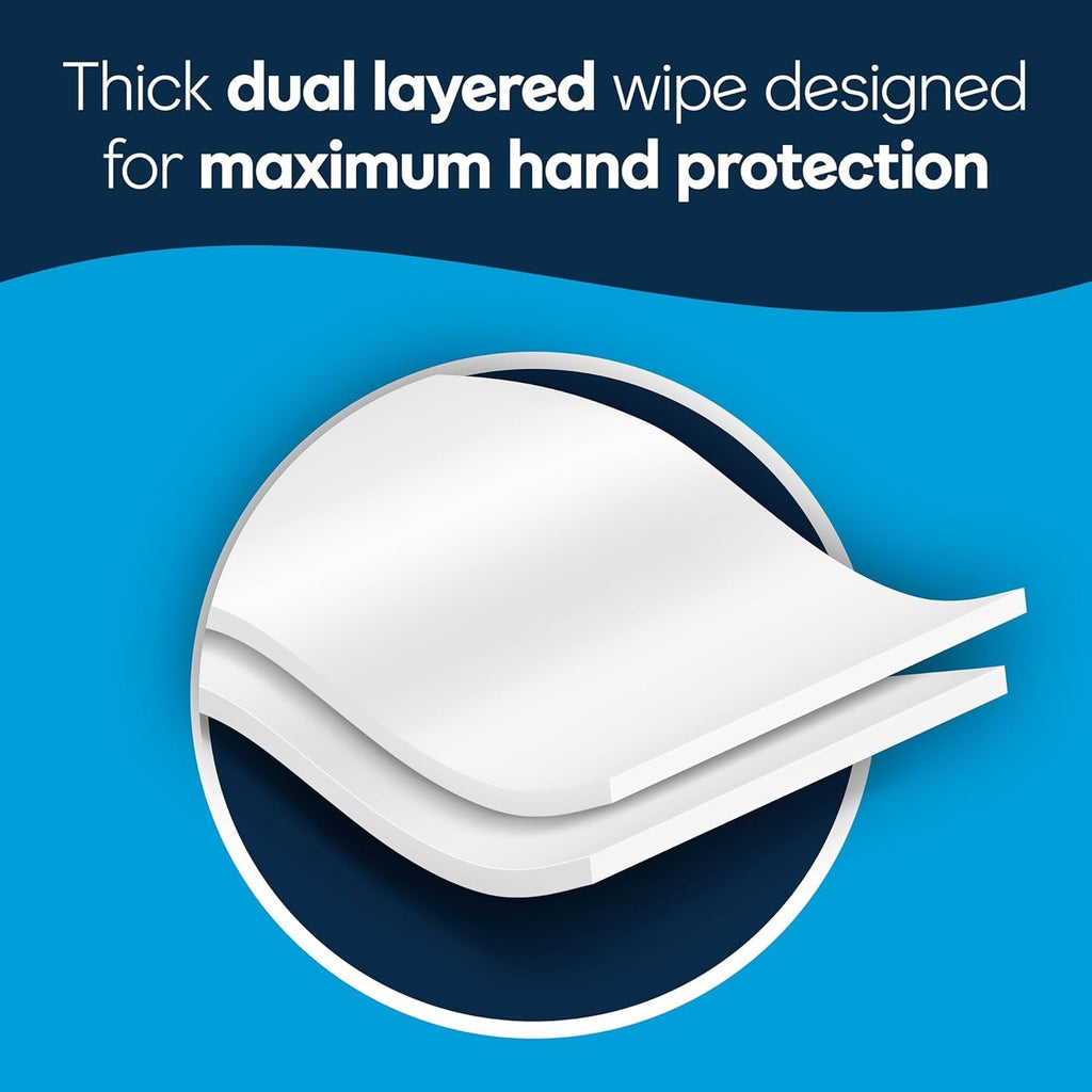 Adult Flushable Wet Wipes - 4 Flip-Top Packs, Gentle & Odor-Removing