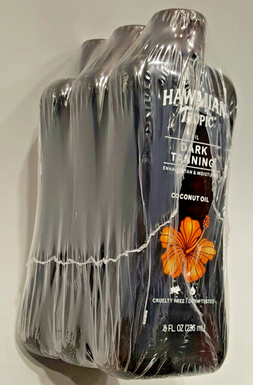 Dark Tanning Coconut Oil 8oz Pack of 3 - Moisturizing Sun Oil