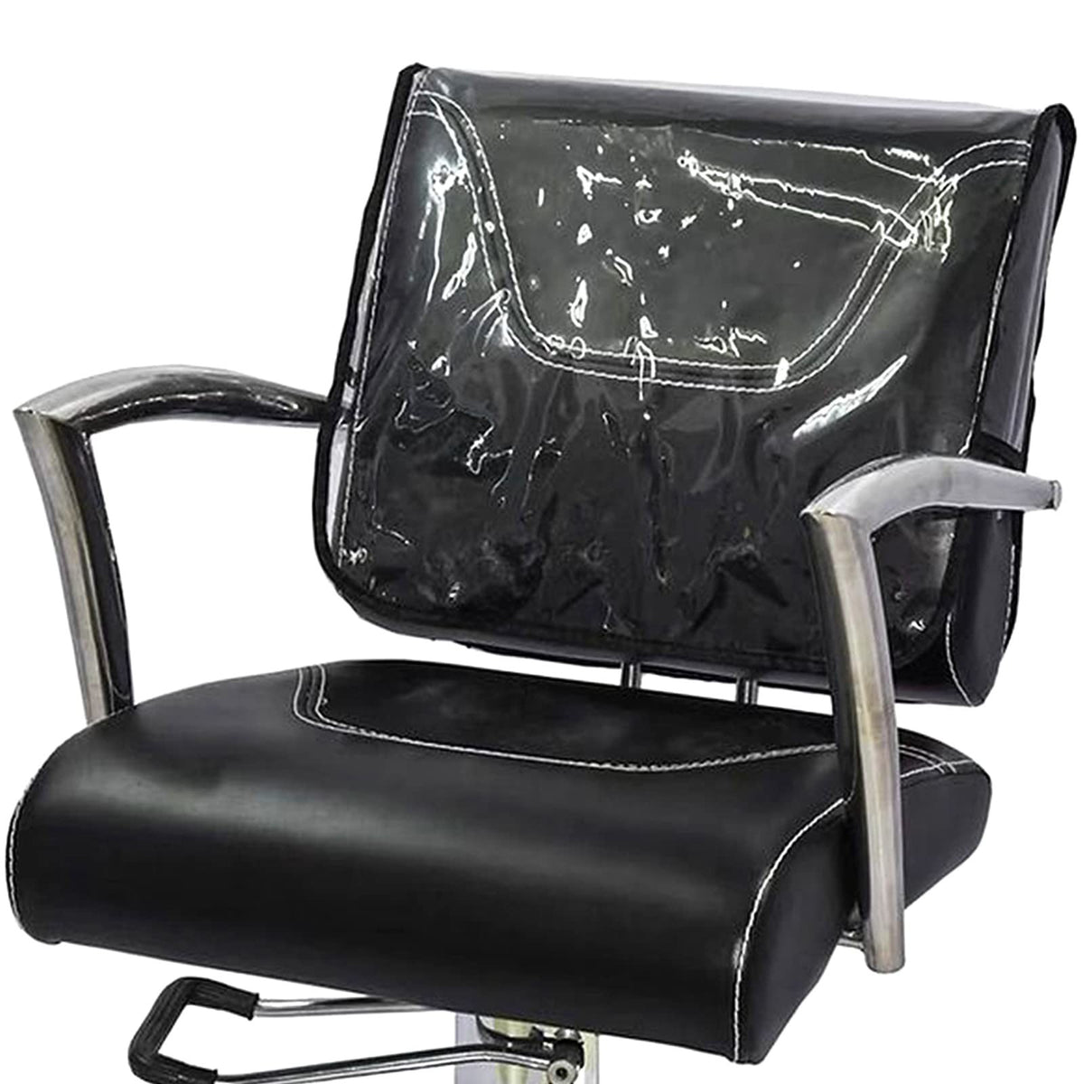 Salon Chair Back Protector Cover Waterproof Clear Vinyl