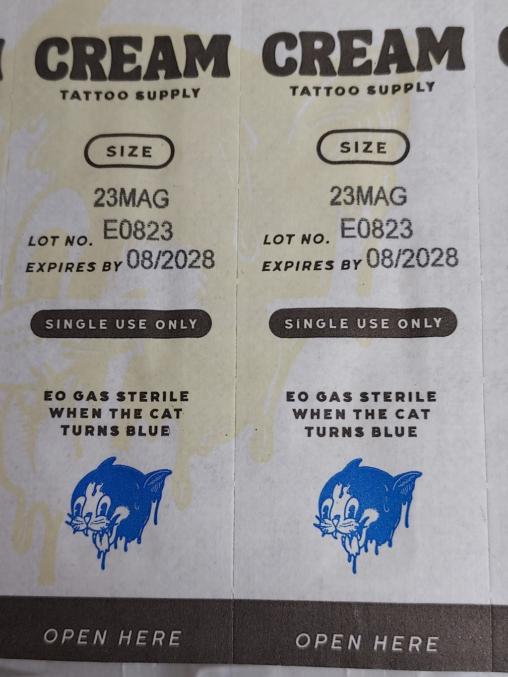 30 Green & Gold Tattoo Cartridges Open Boxes – 3.5mm Medium Taper, 23 Mag