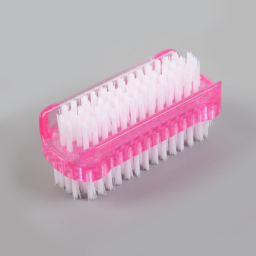 Double-Sided Nail Brush for Manicure and Pedicure Cleaning - Durable, Compact, Vibrant Colors