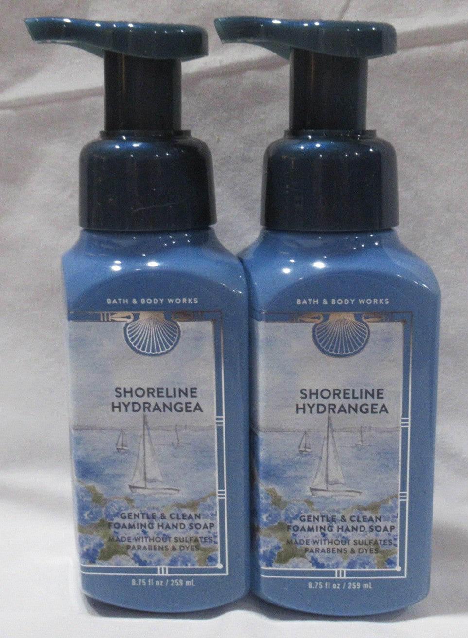 Foaming Hand Soap Set - Gentle & Clean, Hydrangea & Shoreline Scent, 8.75 fl oz, Lot of 2