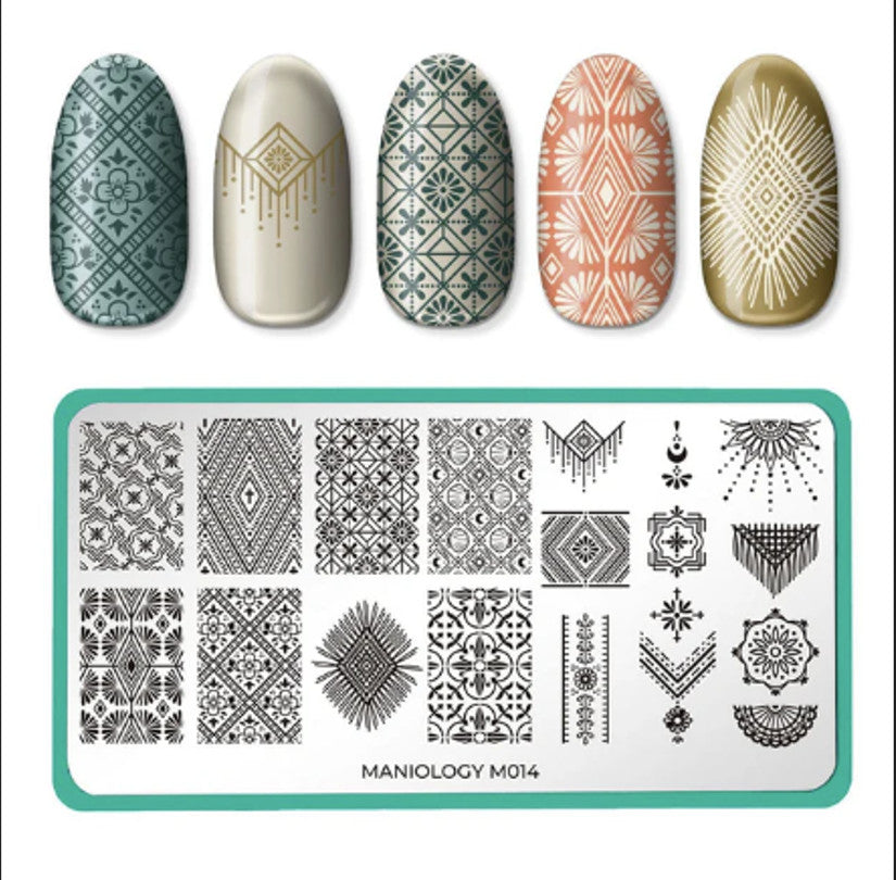 Maniology Nail Stamping Plate M014 Wild Heart - Nail Art Template