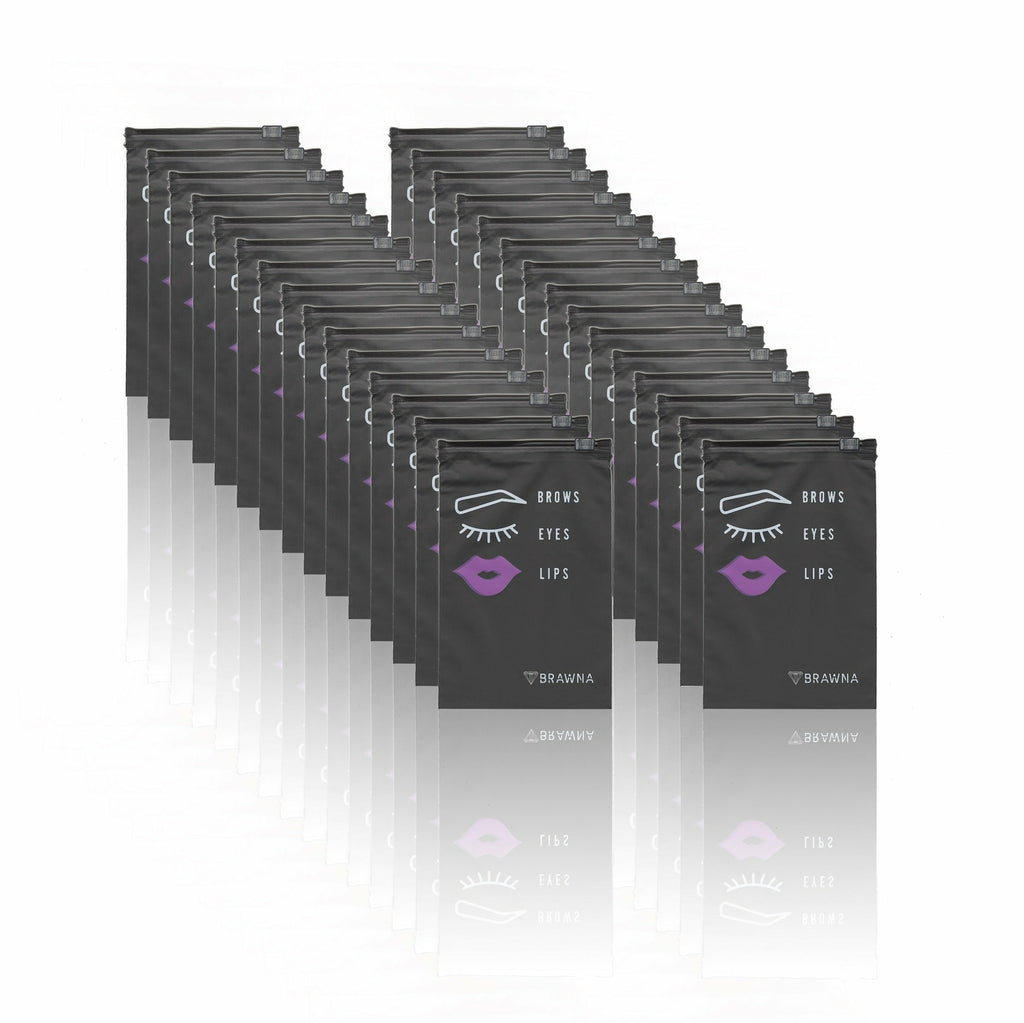 Clear 4x6 Inch Microblading Aftercare Bags - Waterproof Reusable Cosmetic Pouch Set