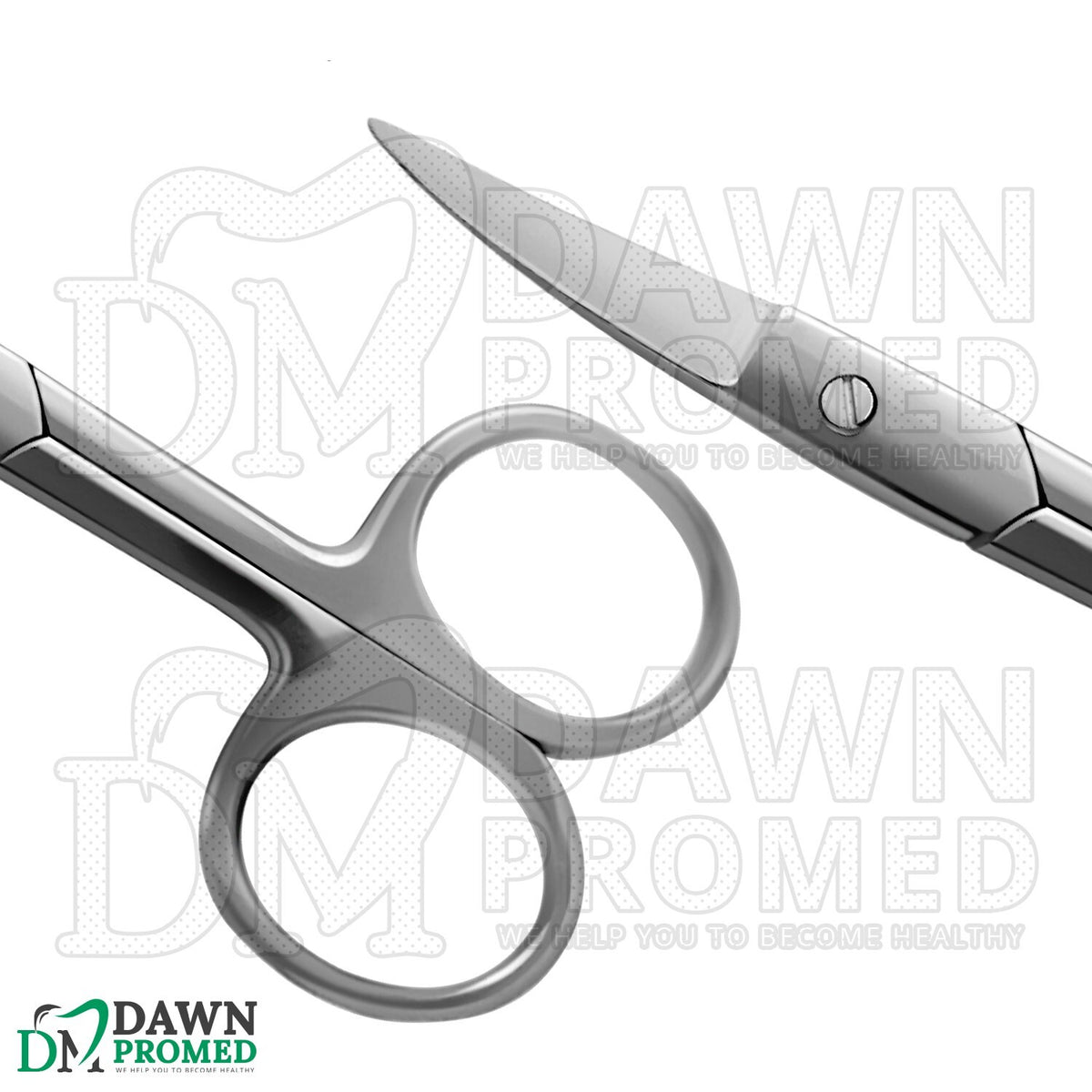 6 Pcs Satin Curved Nail Scissors Set - Manicure & Cuticle Trimmers