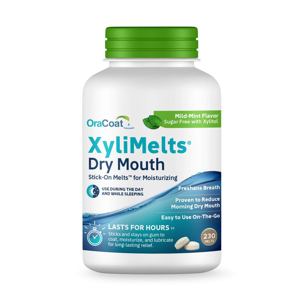 XyliMelts Oral Discs for Dry Mouth Relief - 230 Count, Mint Flavor