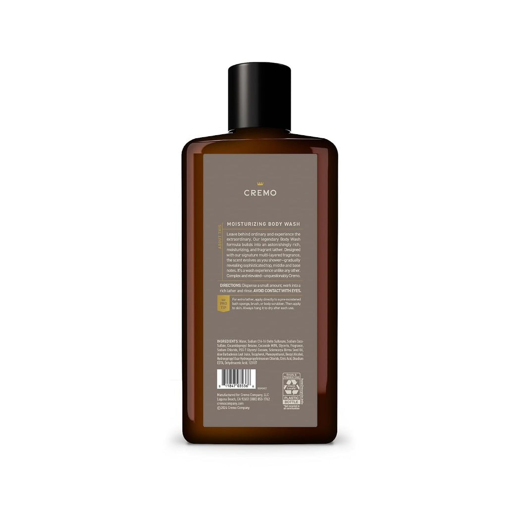 Men's Body Wash Vintage Suede 16 Fl Oz - Fresh, Rich Lather Grooming