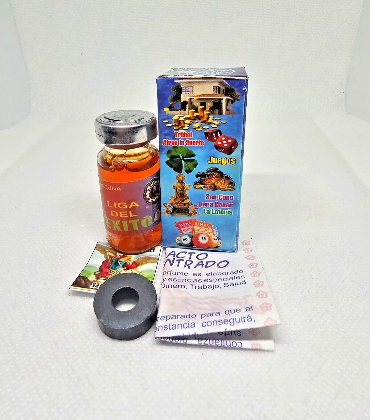 Good Luck Prosperity Amulet with Herbal Extract - Wealth and Protection Talisman