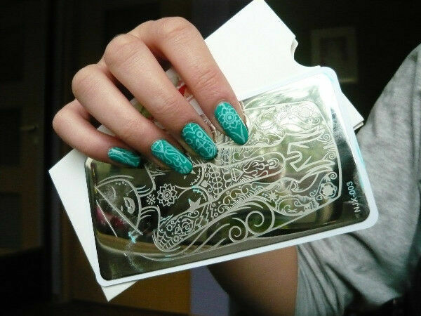 Nail Art Stamping Plate Ocean Girl Design DIY Manicure Tool