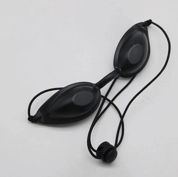 UV Tanning Bed Goggles Eye Protection Black Sunbathing Eyewear