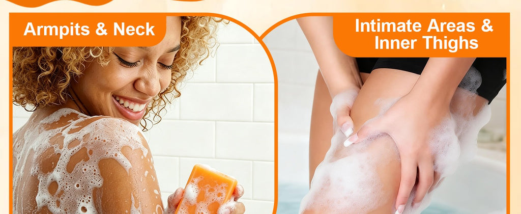 Persimmon Body Soap for Odor Control - Natural Deodorant Bar 5 Pack