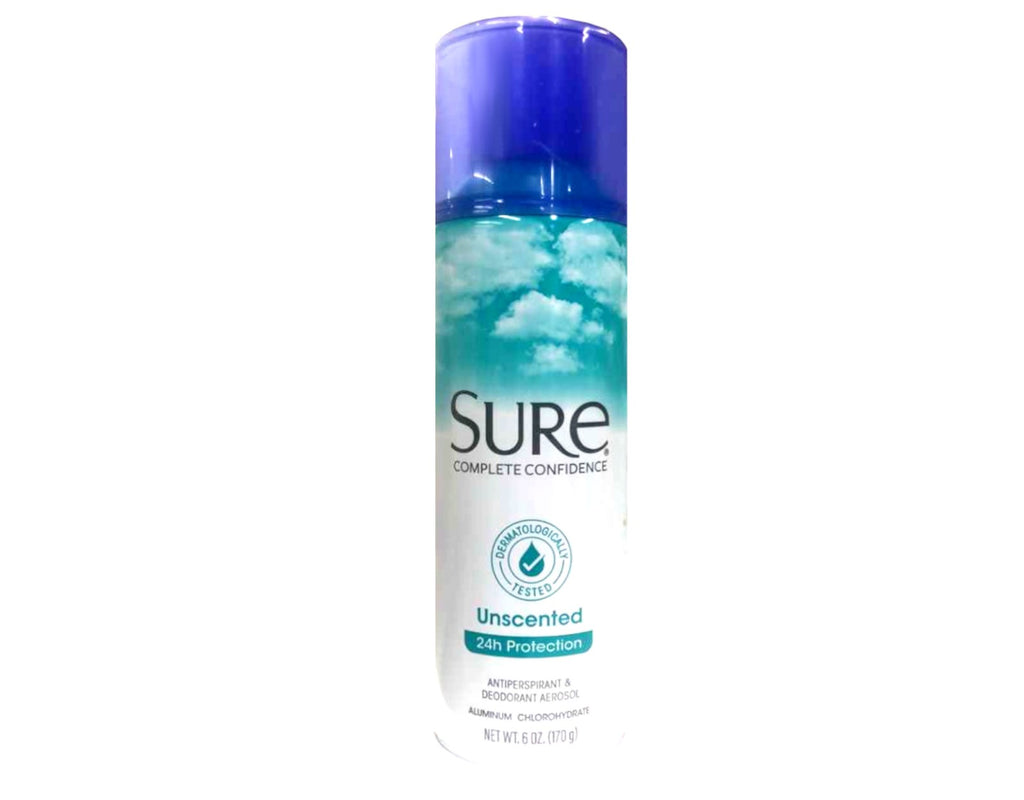 Sure Unscented Antiperspirant & Deodorant Spray 6 oz - Confidence