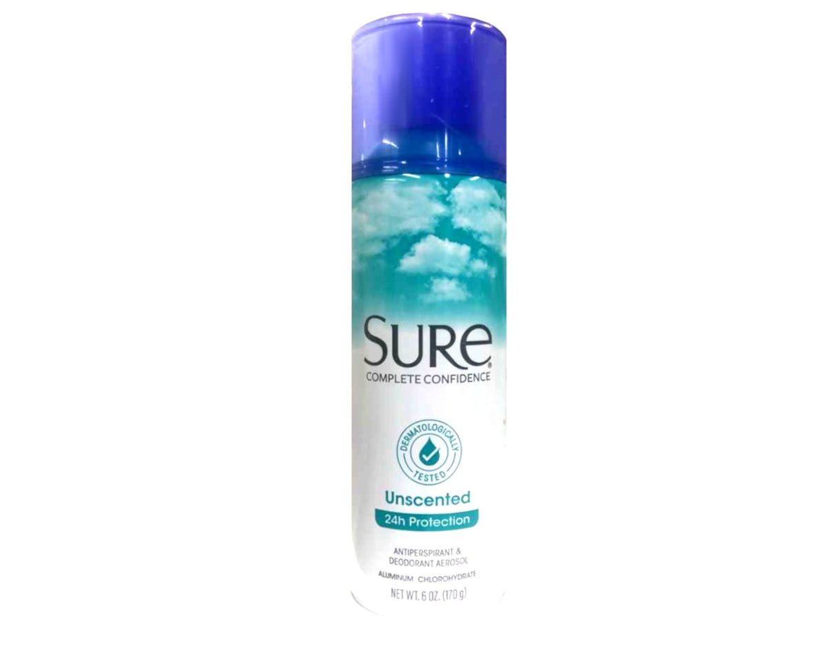 Sure Unscented Antiperspirant & Deodorant Spray 6 oz - Confidence