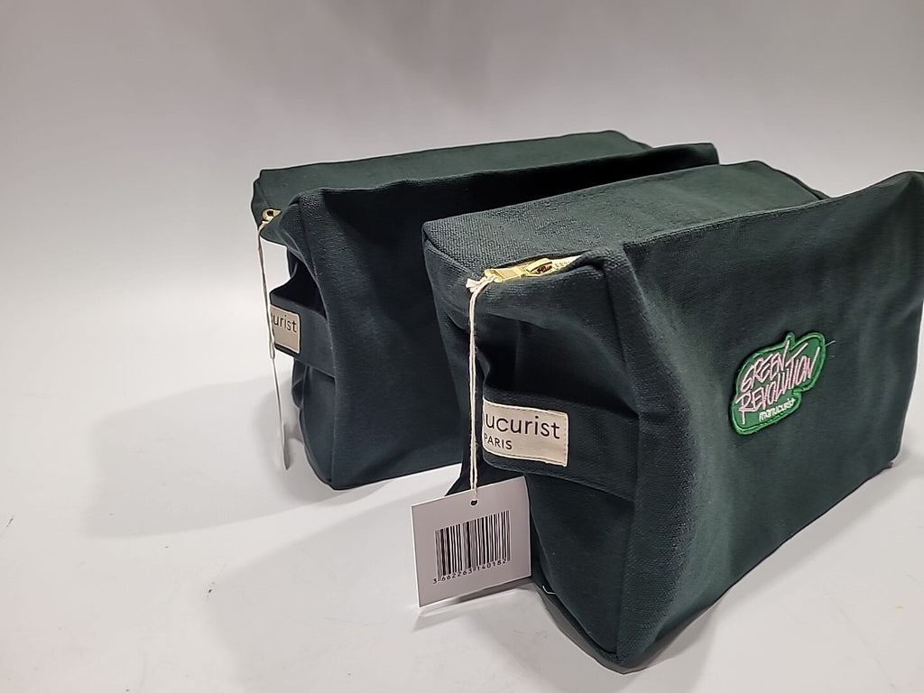 Large Green Canvas Bag Set for Manicure & Nail Kit Storage