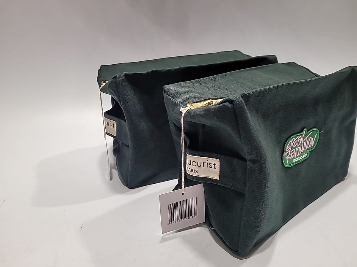 Large Green Canvas Bag Set for Manicure & Nail Kit Storage