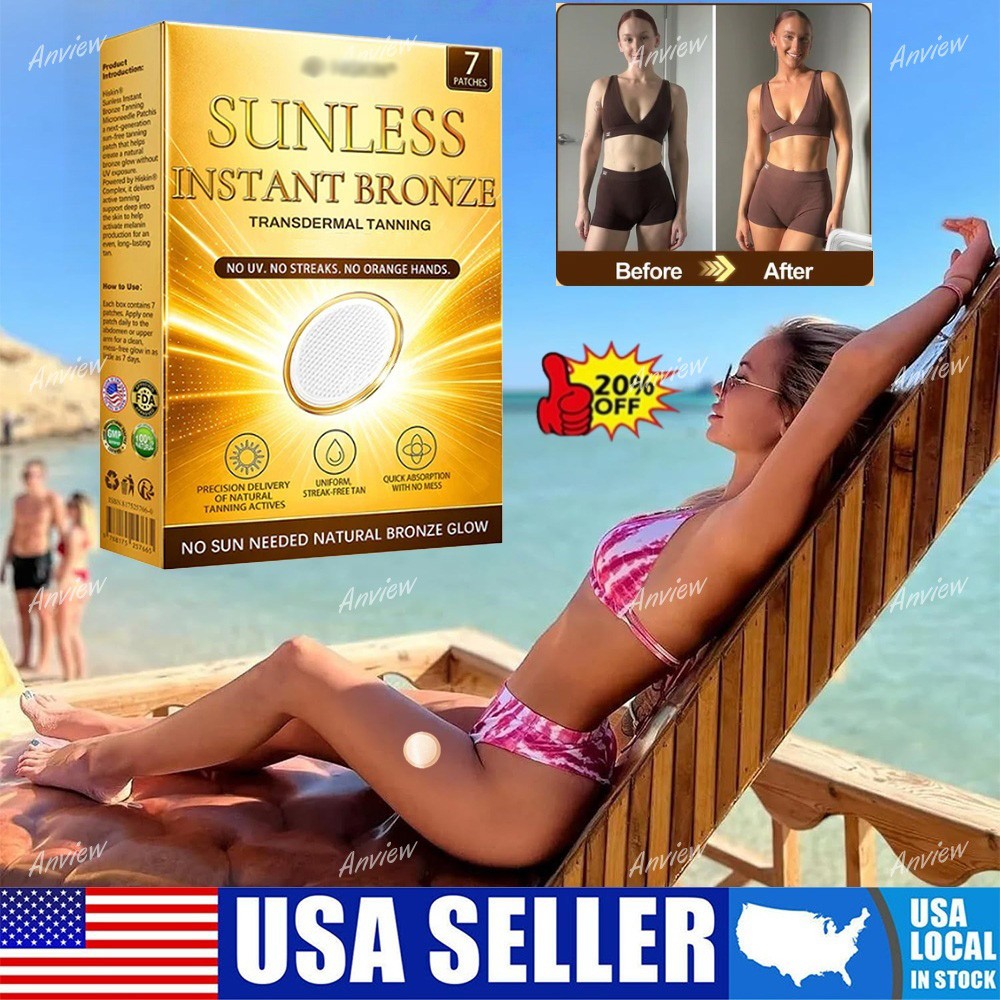 Natural Sunless Tanning Patches - Gradual Bronze Glow Enhancer