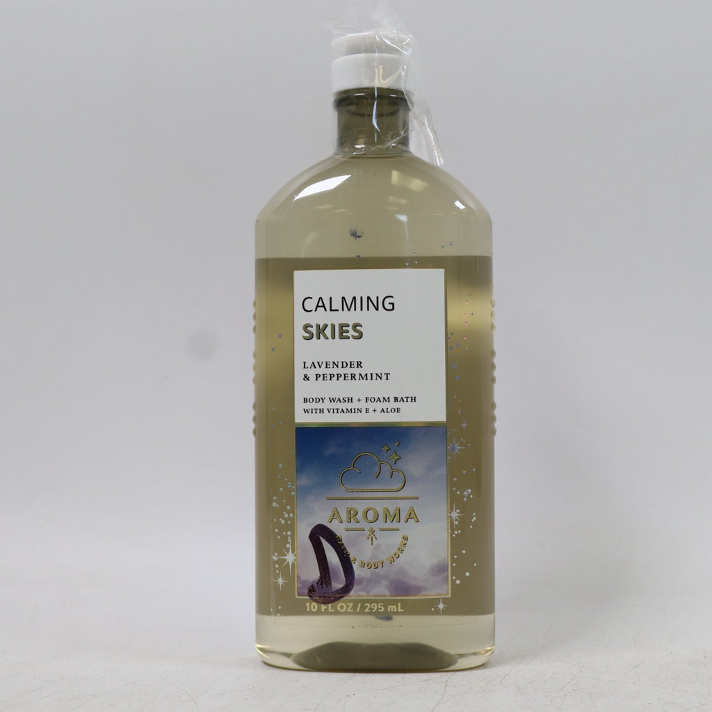 2-Pack Calming Skies Lavender & Peppermint Body Wash and Foam Bath Set