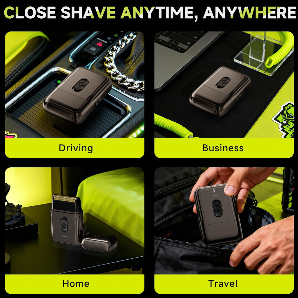 Men's Cordless Foil Shaver with Pop-Up Trimmer - Wet Dry USB-C Rechargeable